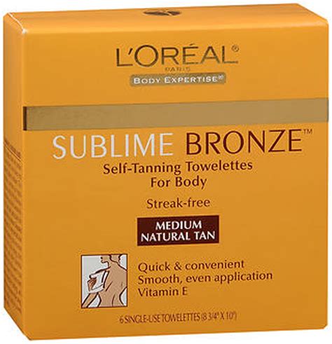 l'oreal self tanning towelettes.